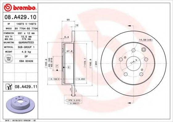 BREMBO 08.A429.10