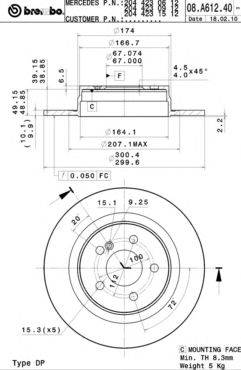 BREMBO 08.A612.41