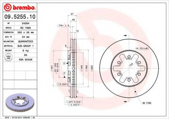 BREMBO 09.5255.10