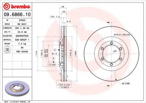 BREMBO 09.6866.10