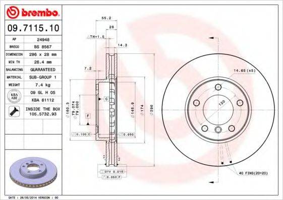 BREMBO 09.7115.10