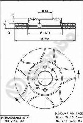 BREMBO 09.7292.77