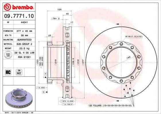 BREMBO 09.7771.10