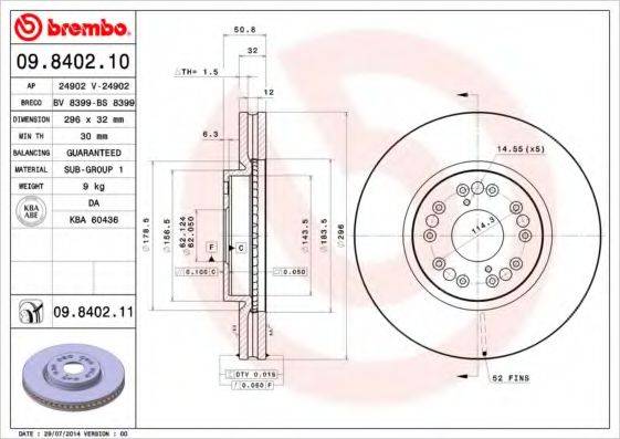 BREMBO 09.8402.10