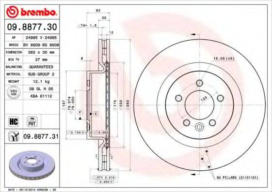 BREMBO 09.8877.31