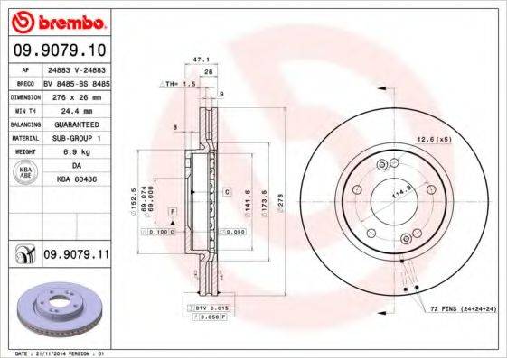 BREMBO 09.9079.10