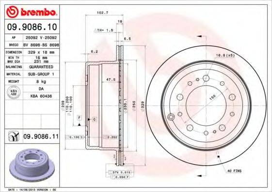BREMBO 09.9086.10