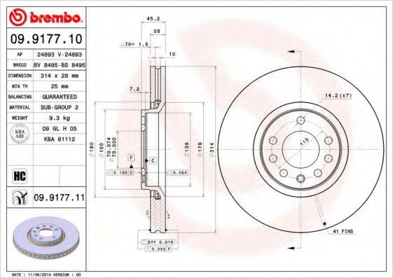 BREMBO 09.9177.10