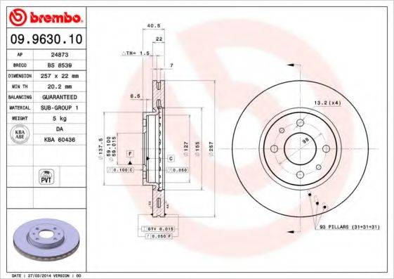 BREMBO 09.9630.10