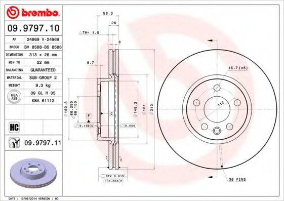 BREMBO 09.9797.10
