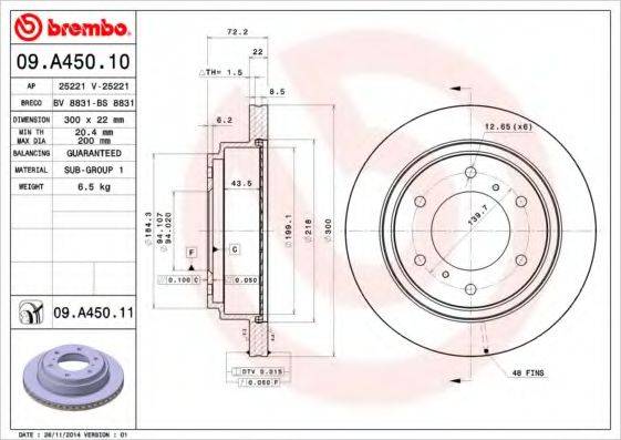 BREMBO 09.A450.10