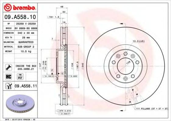 BREMBO 09.A558.10