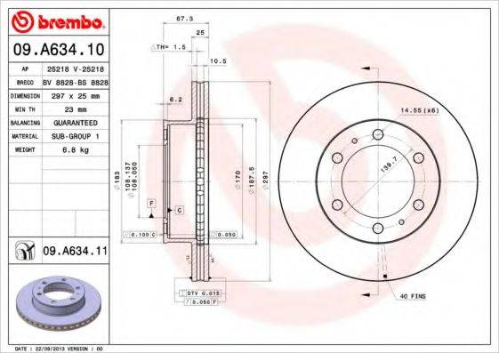 BREMBO 09.A634.10