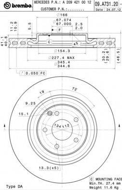 BREMBO 09.A731.21