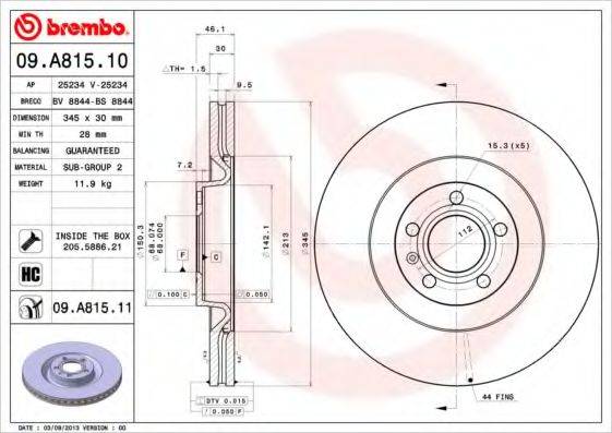 BREMBO 09.A815.10