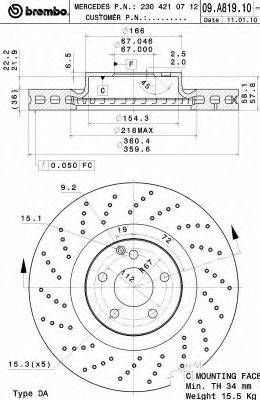 BREMBO 09.A819.11