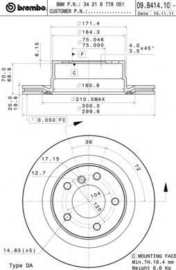 BREMBO 09.B414.11