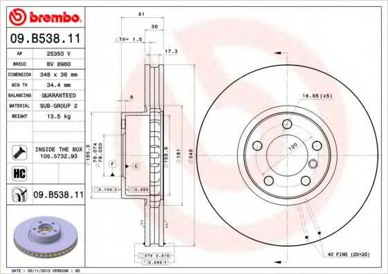 BREMBO 09.B538.11
