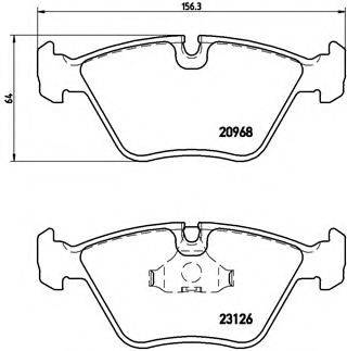 BENDIX DB1242 Комплект гальмівних колодок, дискове гальмо
