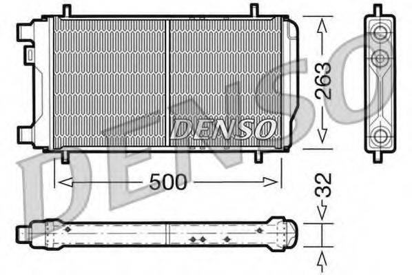 DENSO DRM03010 Радіатор, охолодження двигуна
