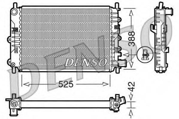 FORD 1664043 Радіатор, охолодження двигуна