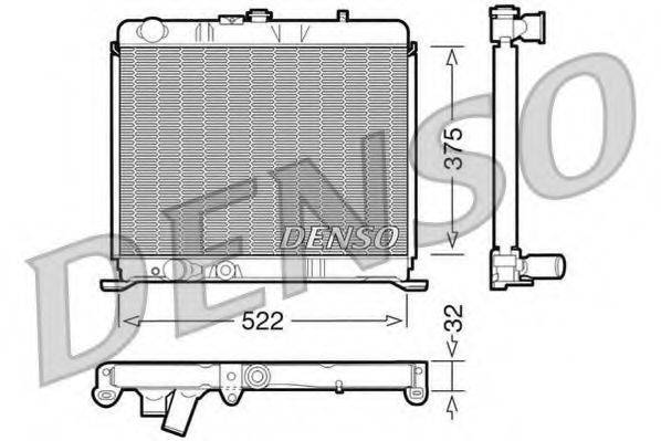 MAGNETI MARELLI BM730 Радіатор, охолодження двигуна