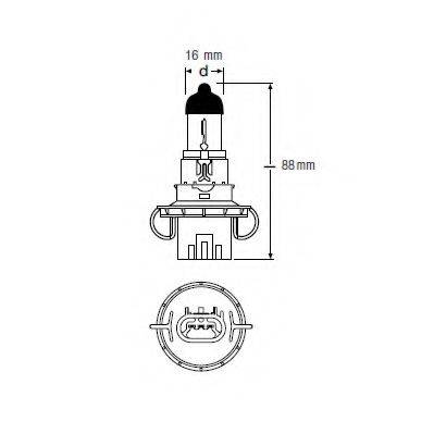 OSRAM H13 Лампа розжарювання, фара далекого світла; Лампа розжарювання, основна фара; Лампа розжарювання, протитуманна фара; Лампа розжарювання, основна фара; Лампа розжарювання, фара далекого світла; Лампа розжарювання, протитуманна фара