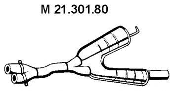 ERNST 250 05 4 Середній глушник вихлопних газів