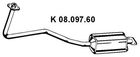 OPEL 858077 Каталізатор