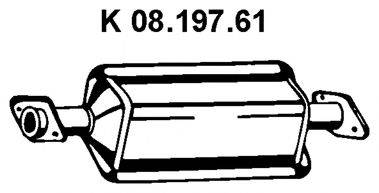 OPEL 855101 Монтажний комплект, каталізатор