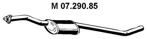 OPEL 852863 Середній глушник вихлопних газів
