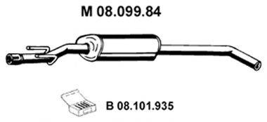 ERNST 011 08 2 Середній глушник вихлопних газів