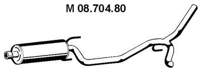 OPEL 58 52 291 Середній глушник вихлопних газів