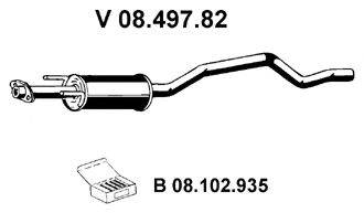 OPEL 58 52 944 Передглушувач вихлопних газів