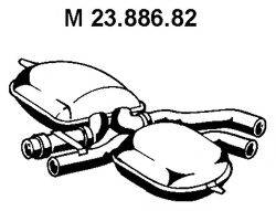 BOSAL 175-333 Середній глушник вихлопних газів