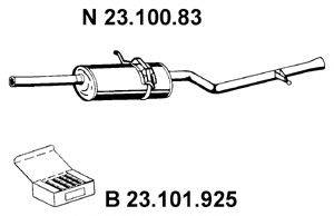 WALKER 23121 Глушник вихлопних газів кінцевий