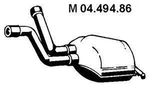 FORD 1465136 Середній глушник вихлопних газів