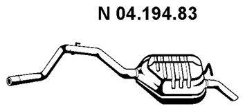 FORD 1011127 Глушник вихлопних газів кінцевий