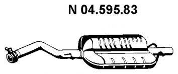 FORD 1017828 Глушник вихлопних газів кінцевий