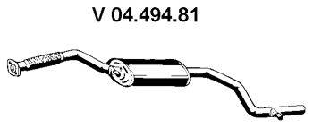FORD 1011087 Середній глушник вихлопних газів
