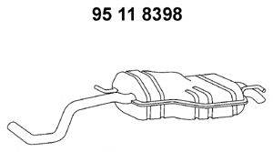 ERNST 202 05 3 Глушник вихлопних газів кінцевий