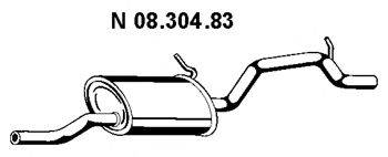 OPEL 5852297 Глушник вихлопних газів кінцевий