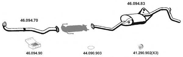 EBERSPACHER 462002 Система випуску ОГ