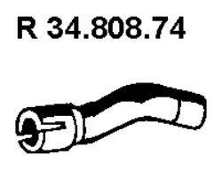 VOLVO 3486110 Труба вихлопного газу