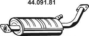 TESH 230690 Середній глушник вихлопних газів