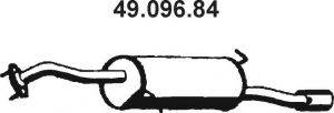 BOSAL 171-255 Глушник вихлопних газів кінцевий