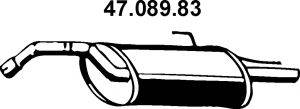 TESH 230383 Глушник вихлопних газів кінцевий