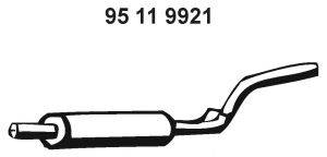 VW 2K0253209 Середній глушник вихлопних газів