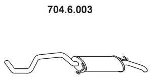 TESH 240599 Глушник вихлопних газів кінцевий