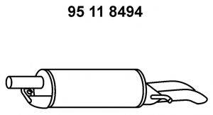 VW 3B0253609L Глушник вихлопних газів кінцевий
